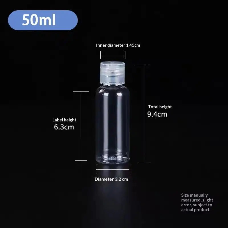 Empty Flip Cap PET Plastic Bottles 5ml–100ml | Travel Atomizer