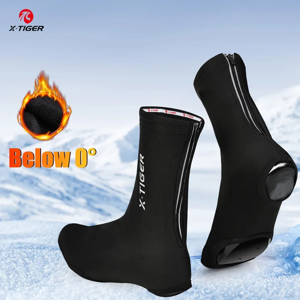 X-TIGER Winter Fleece Cycling Shoe Covers | Unisex Overshoes