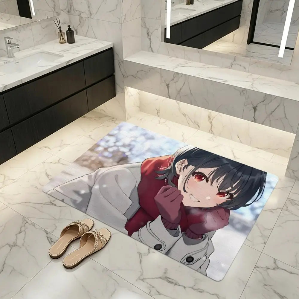 Diatomite Bath Mat – Quick Dry, Absorbent & Non-Slip