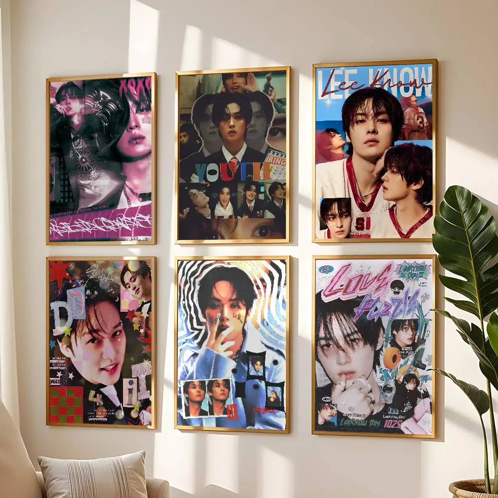 K-Pop Singer Wall Poster – Waterproof Self-Adhesive Mural Sticker