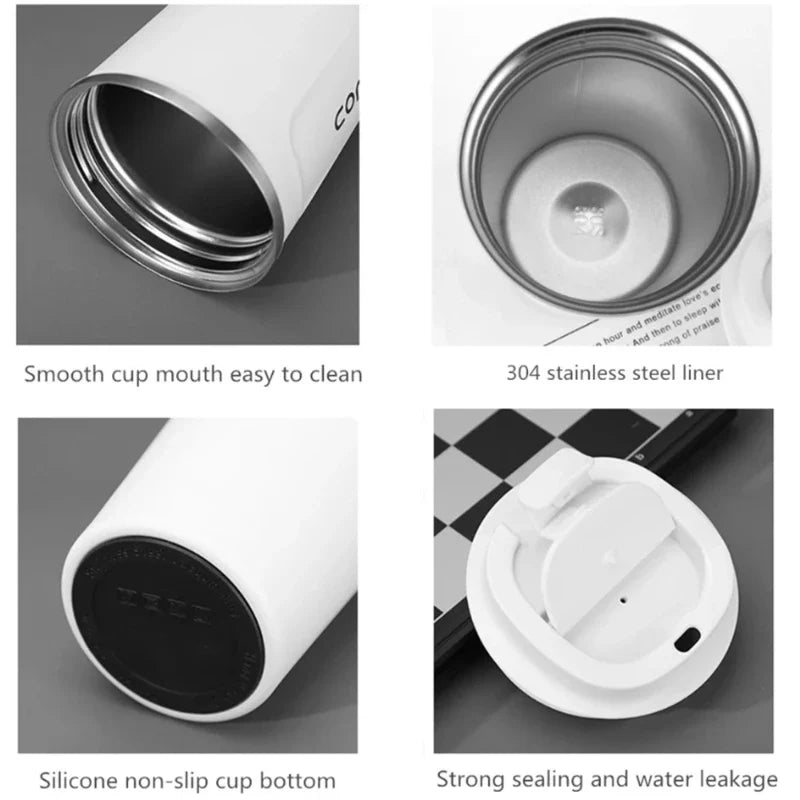 Stainless Steel Travel Thermos Mug 380/510ml – Leak-Proof