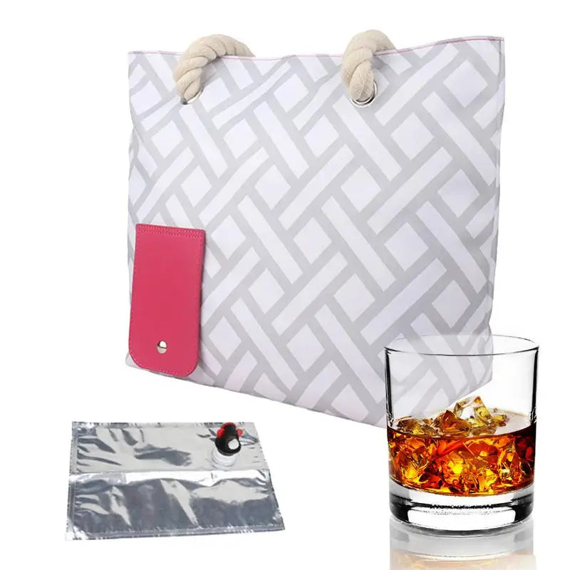 Wine Carrier Bag Travel Handle Insulated Splash-proof Preservation