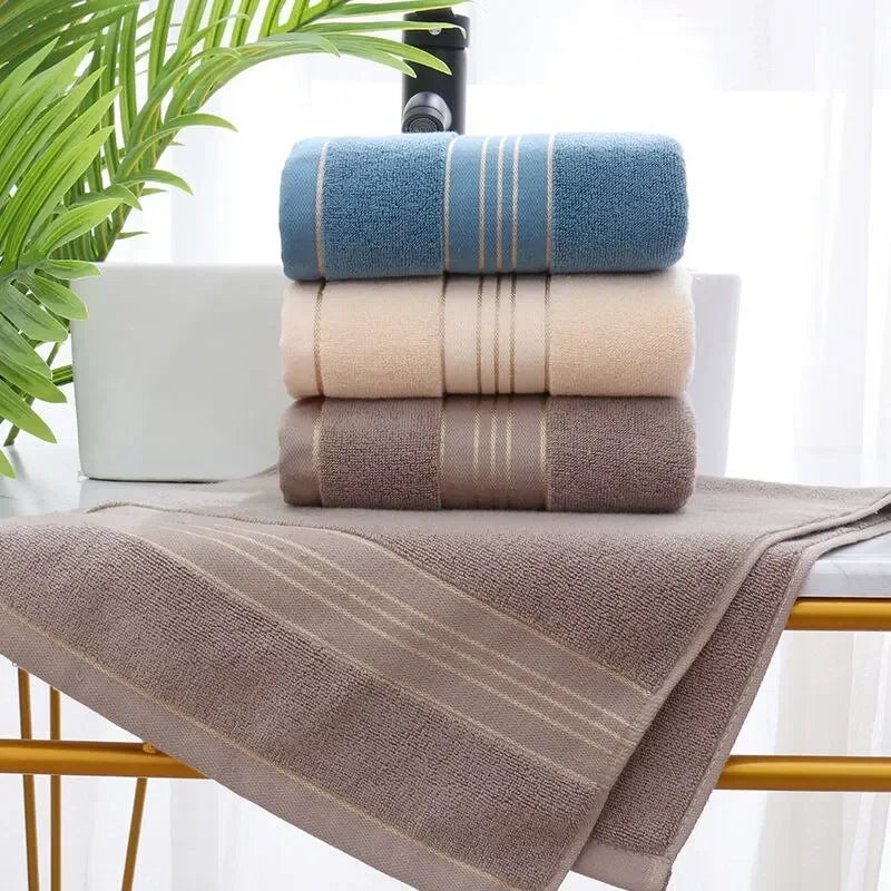 100% Cotton Embroidered Face Towels – Soft & Absorbent 2-Pack