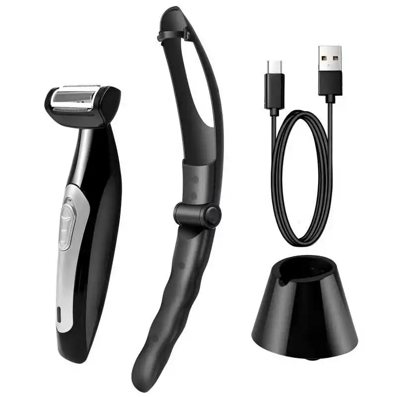 Men's Long-Handle Back & Body Hair Shaver Grooming Tool