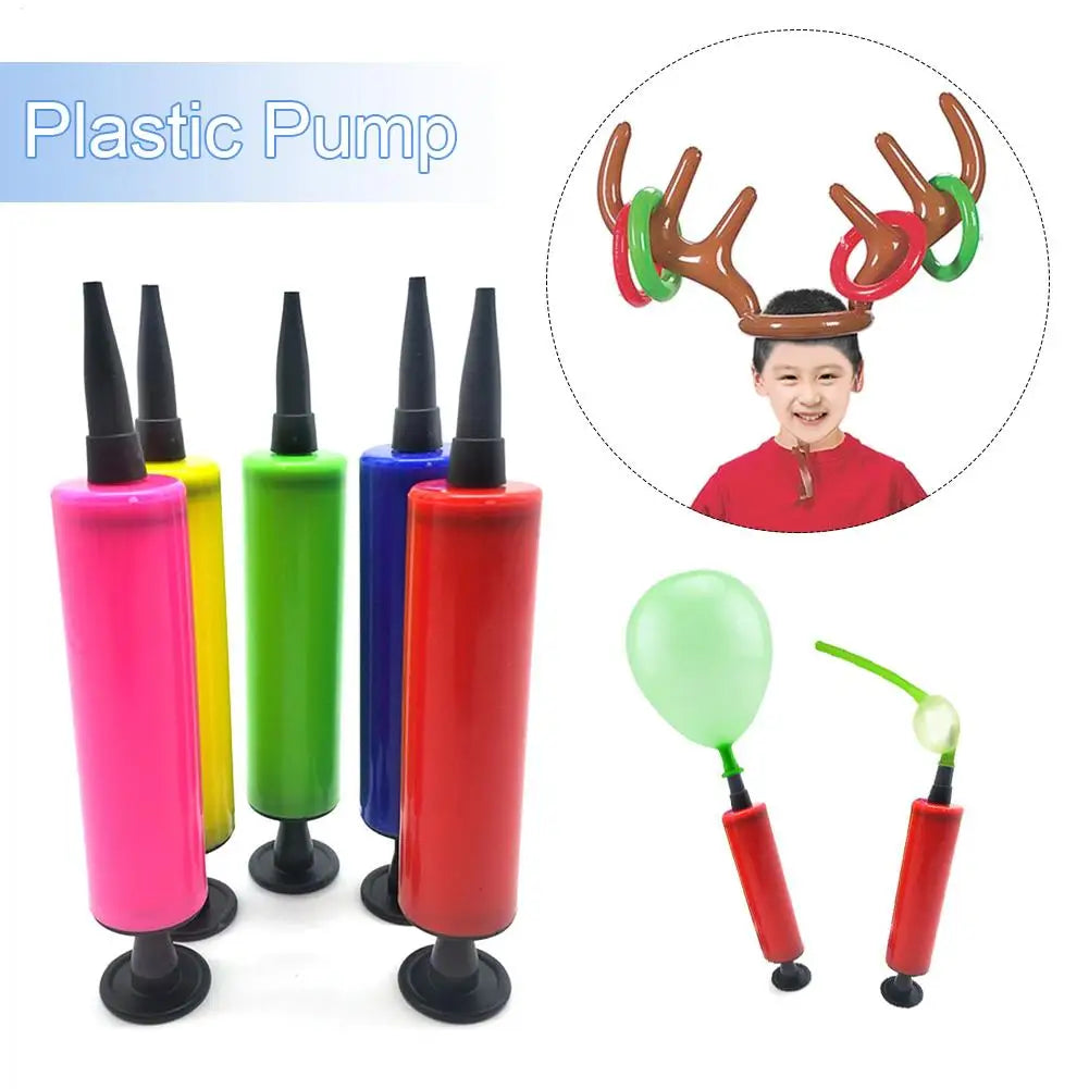 Hand Push Balloon Pump – Double-Action Party Inflater
