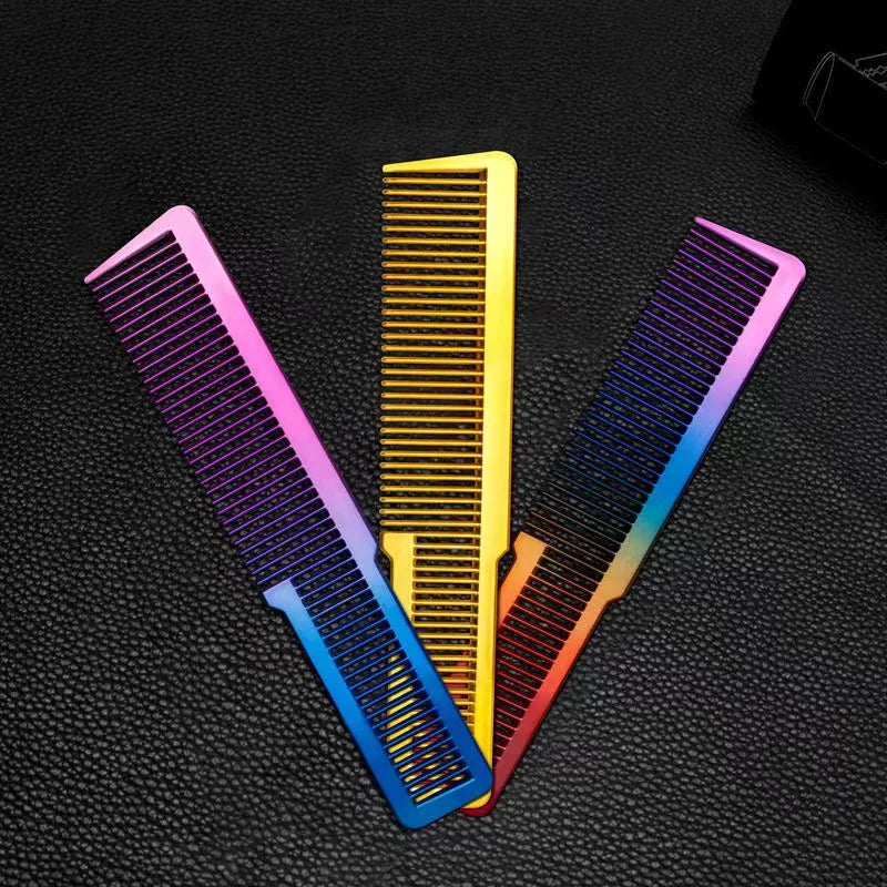 Electroplated Anti-Static Barber Comb | Professional Styling Tool