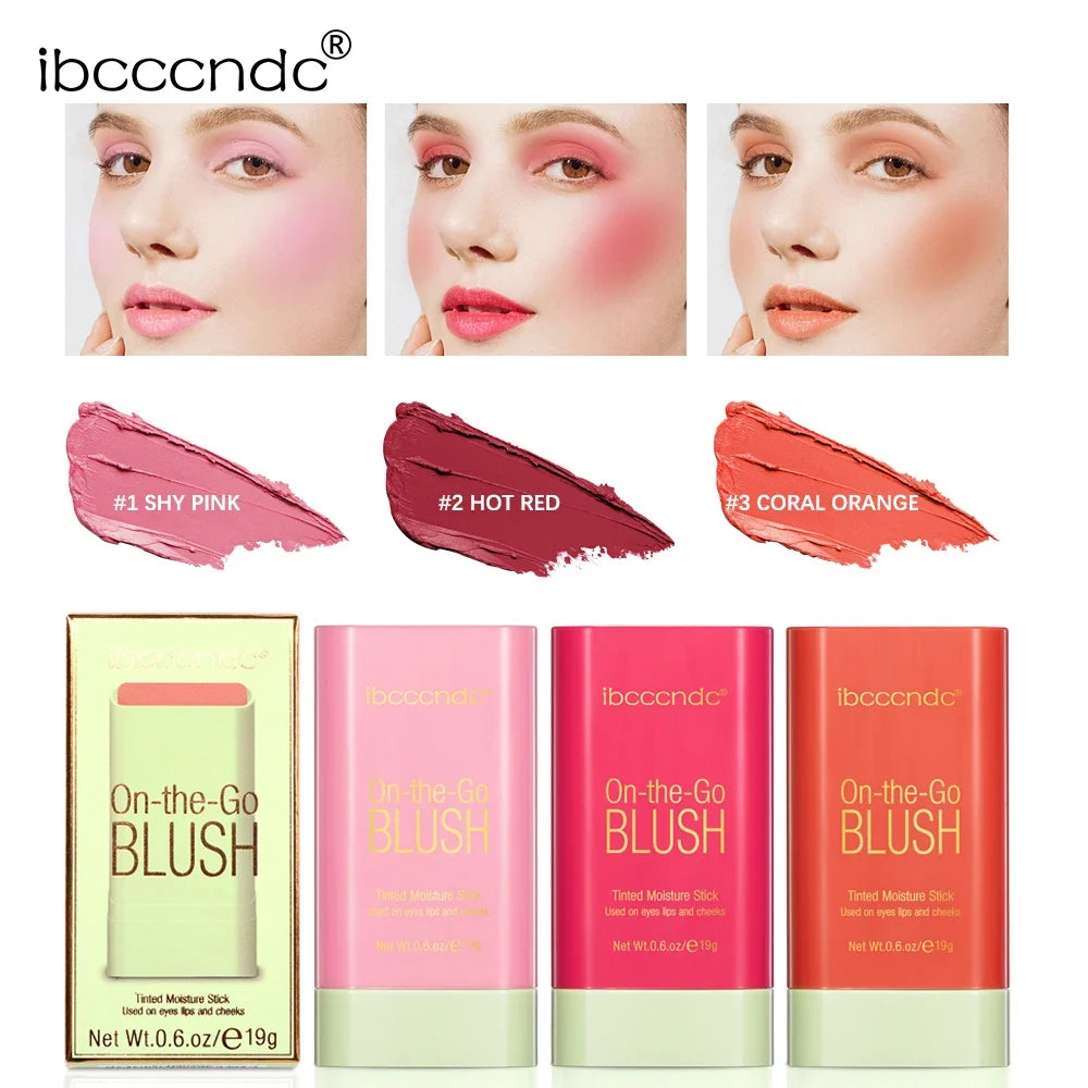 ibcccndc Cream Blush Stick – Waterproof Multi-Use Blusher