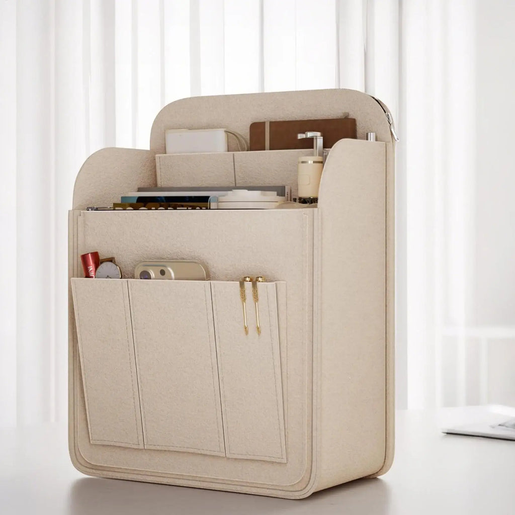 Felt Backpack Insert Organizer – Multi-Pocket Storage Bag