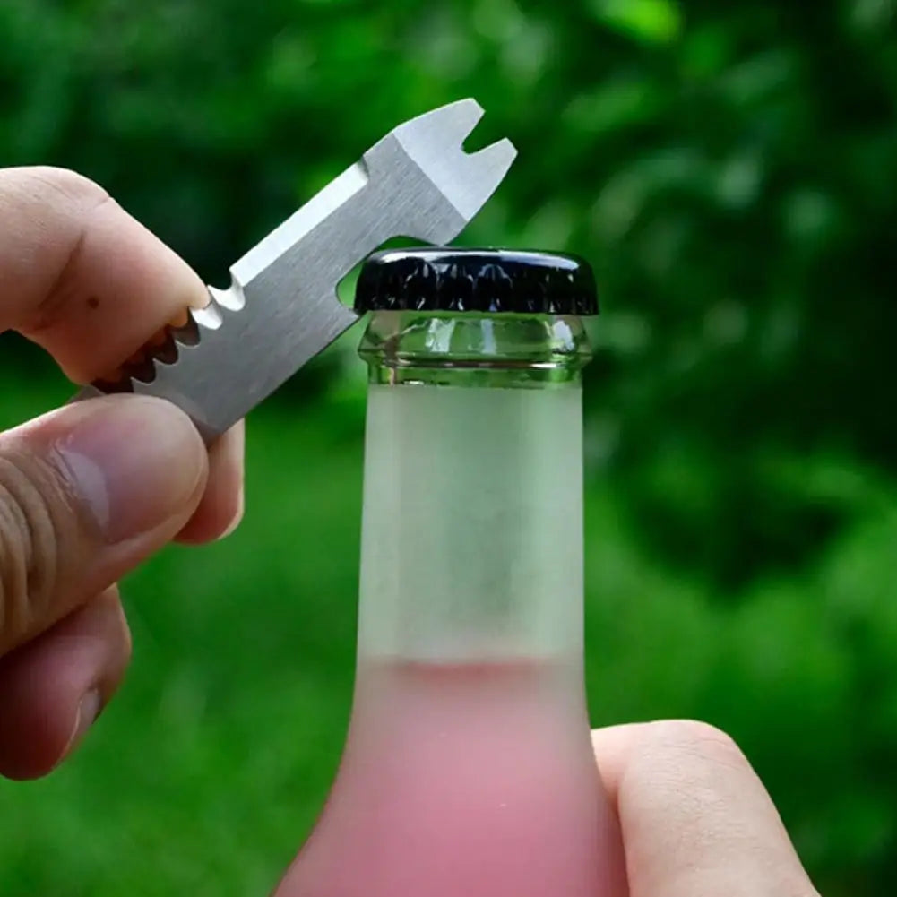 Mini Multifunctional Steel Survival Tool – Pry Bar, Wrench & Opener