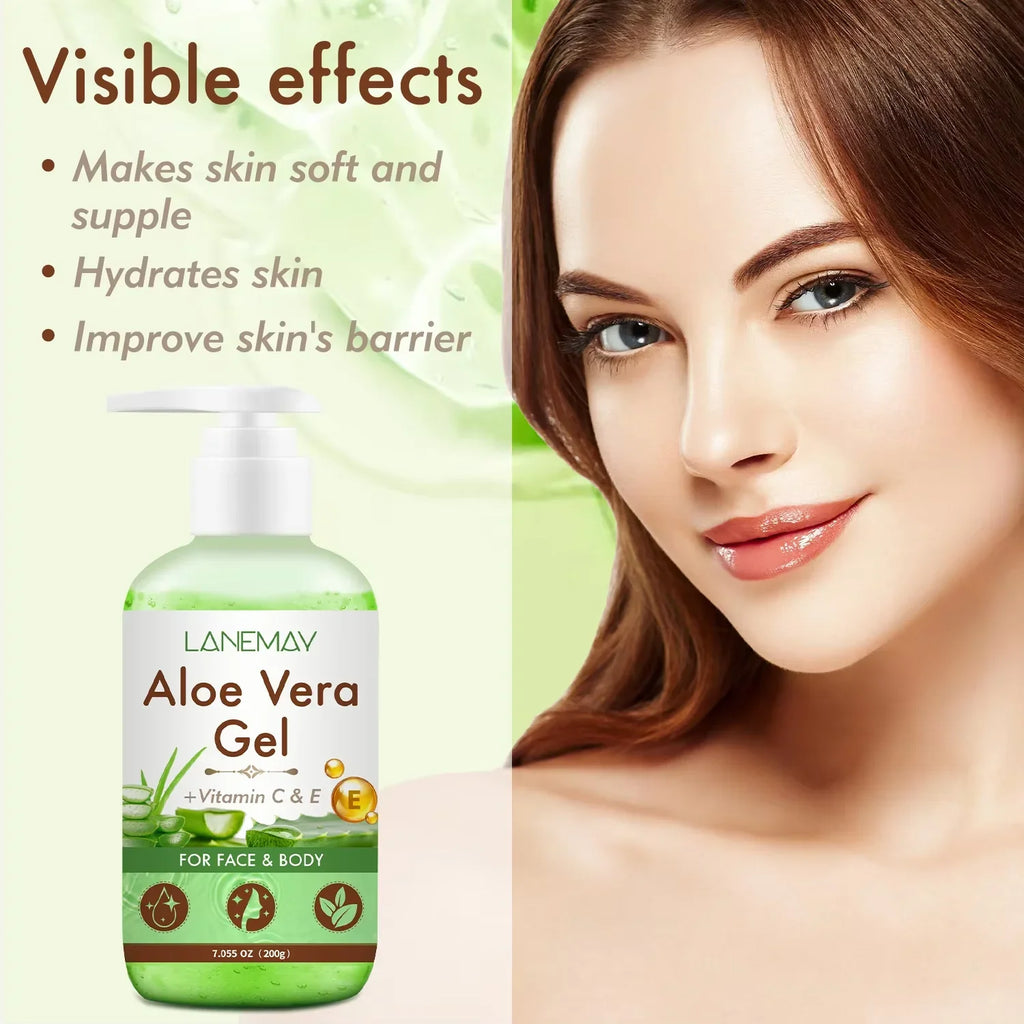 2-Pack Vitamin C & E Aloe Vera Gel – Face & Body Moisturizer