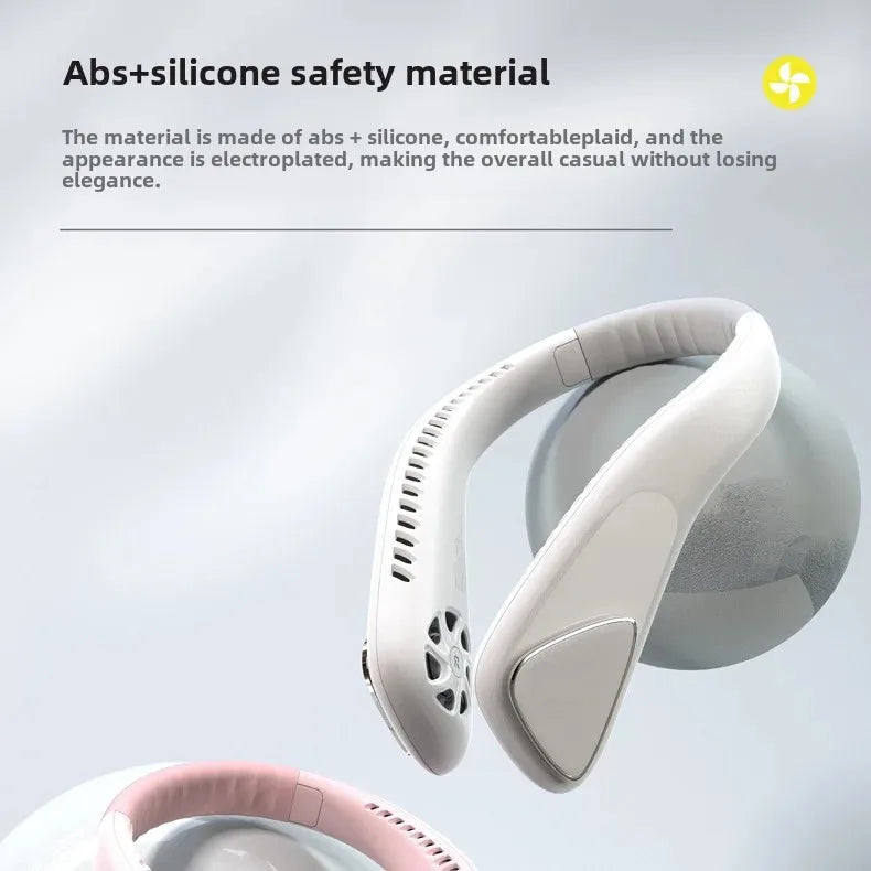 URGGU Bladeless Neck Fan 4000mAh 3-Speed USB Rechargeable