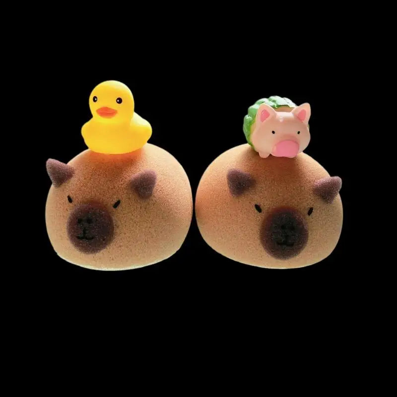 Capybara Bath Sponge – Soft Foaming Kids Body Scrubber
