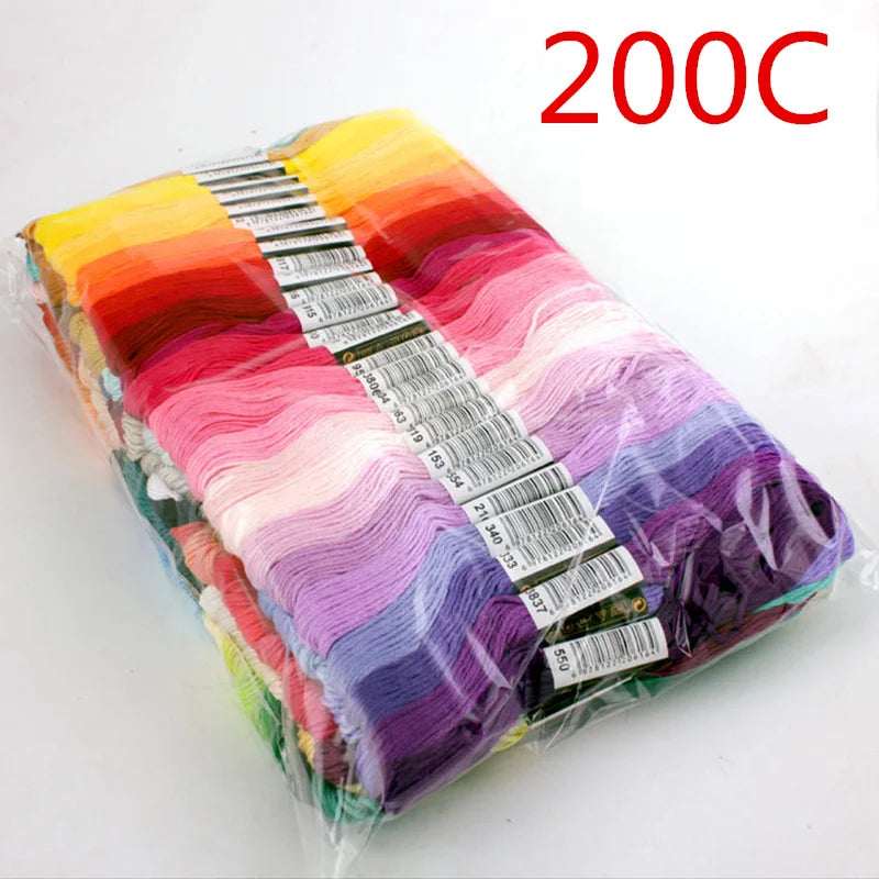 Cross Stitch Embroidery Floss Set – 50–447 Skeins, 8m Each