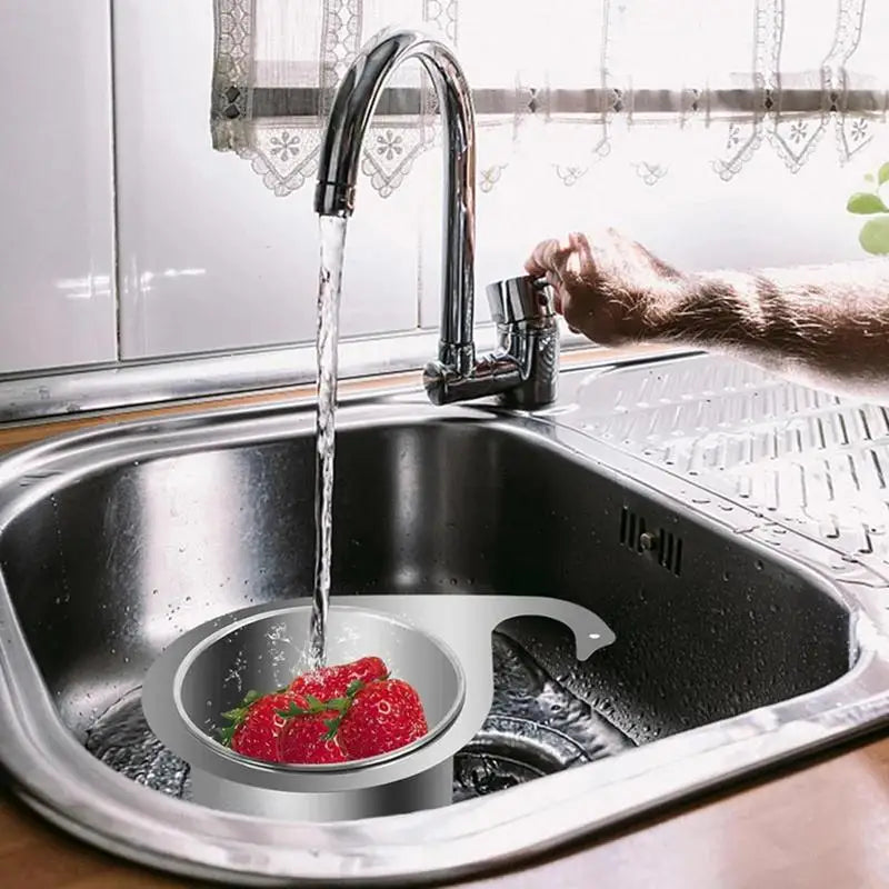 Basket Swan Drain Rack Stainless Steel Sink Food Catcher Kitchen