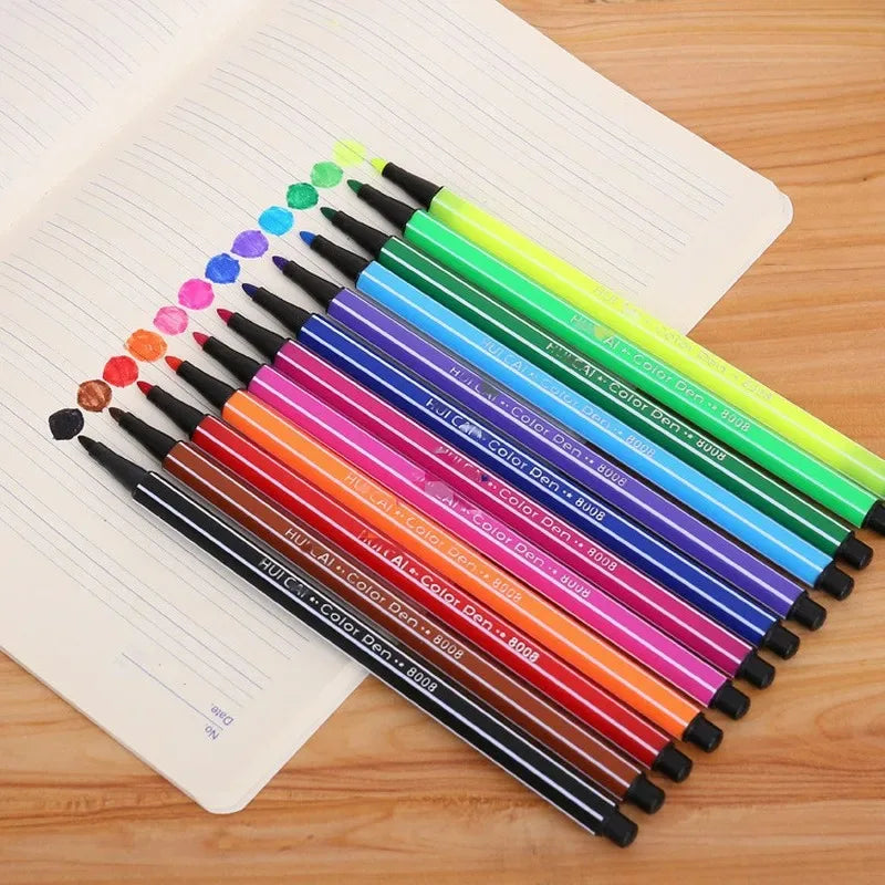 Children Painting 6 12 Non-toxic Water Pencil Washable Watercolor Pen