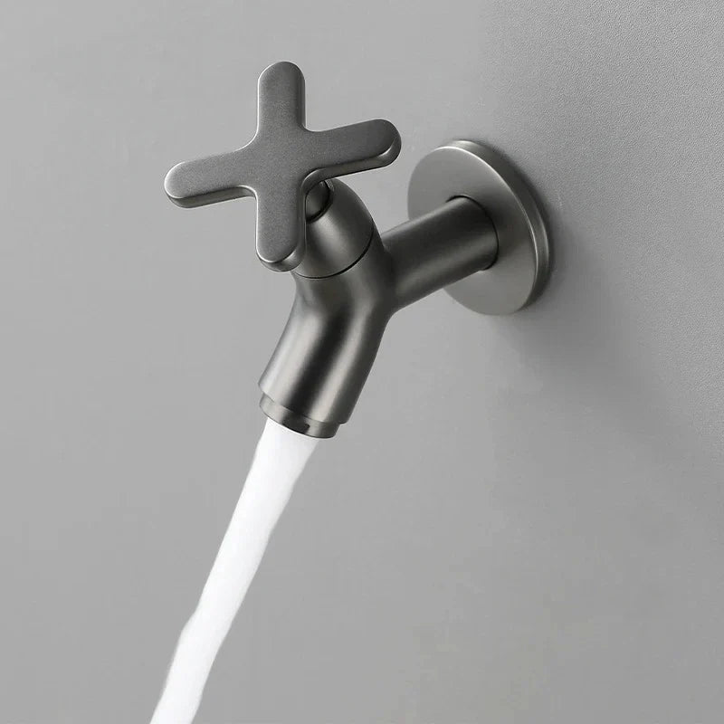 Wall Mount Brass Basin Faucet | Single Cold Water Tap