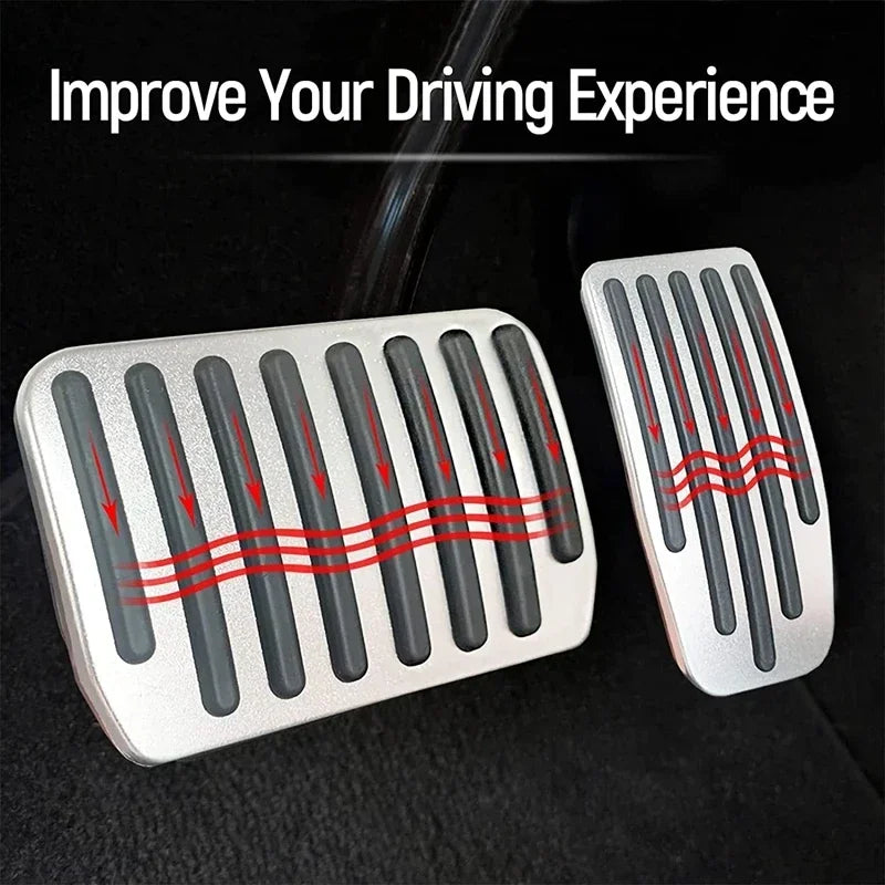 Futhope Car Foot Pedal Pads Covers Tesla Model 3 Y Highland 2021-2024
