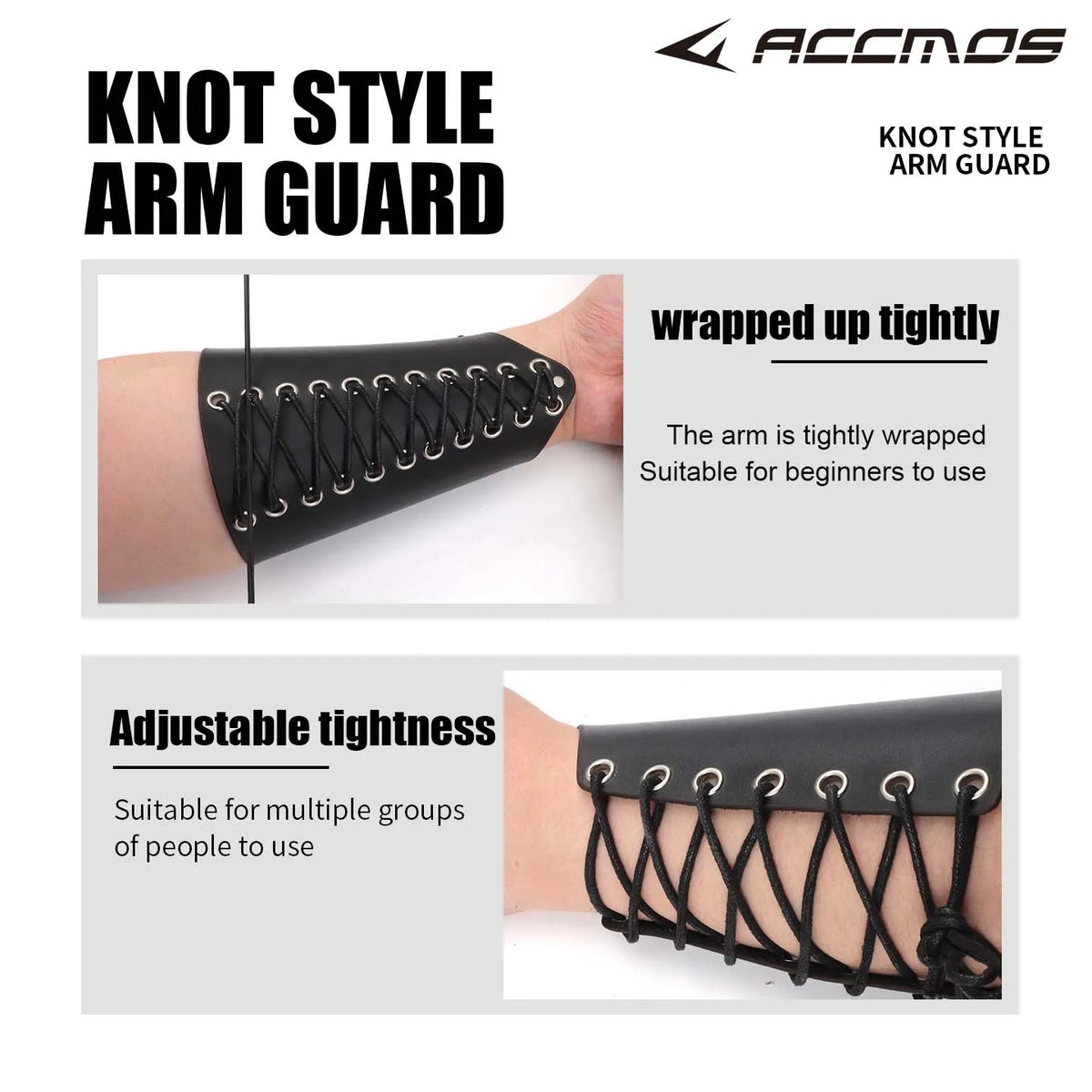 ACCMOS Traditional Arm Guards Archery Guard Bracer Protection Outdoor