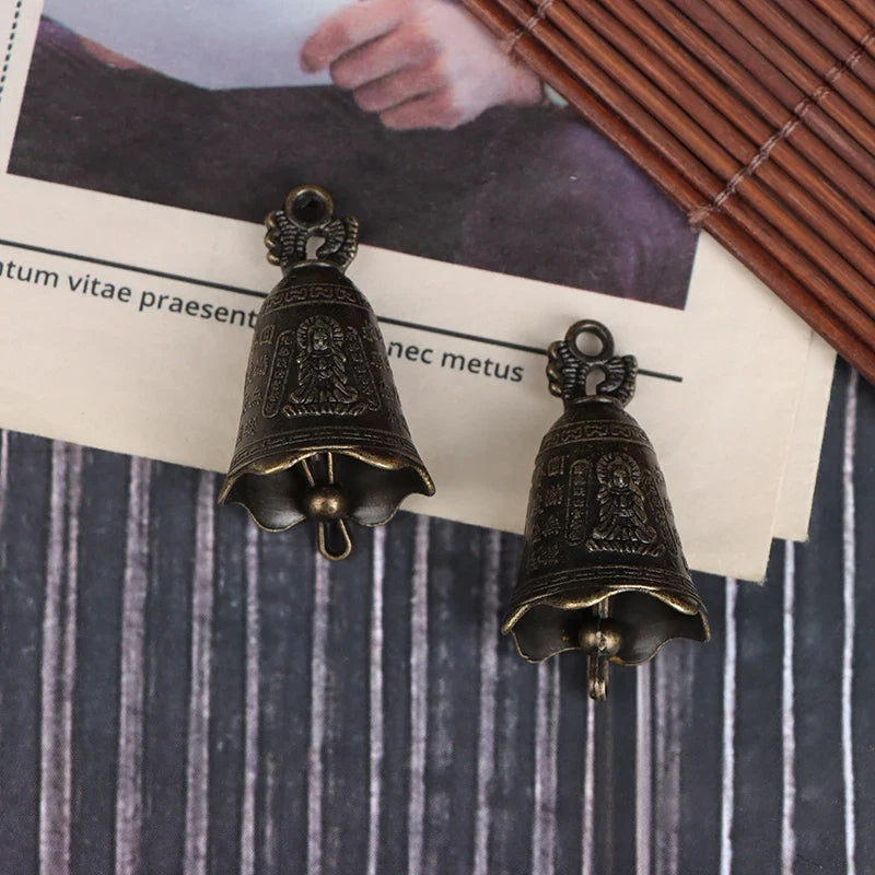 Antique Guanyin Bell – Chinese Mini Feng Shui Bronze Sculpture