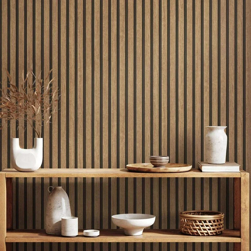 Wood Grain Peel & Stick Wallpaper – Waterproof PVC Wall Sticker 45cm