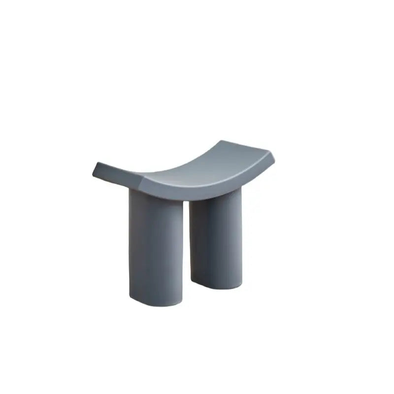 Nordic Minimalist Plastic Low Stool – Modern Home Entry Seat