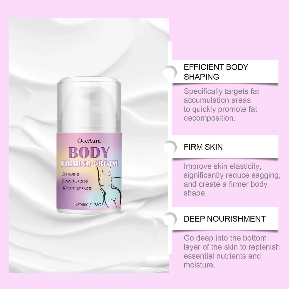 OceAura Body Firming & Sculpting Cream – 50g