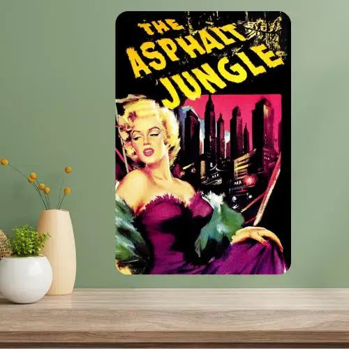 Asphalt Jungle Classic Movie Metal Poster Sign – Retro Wall Art