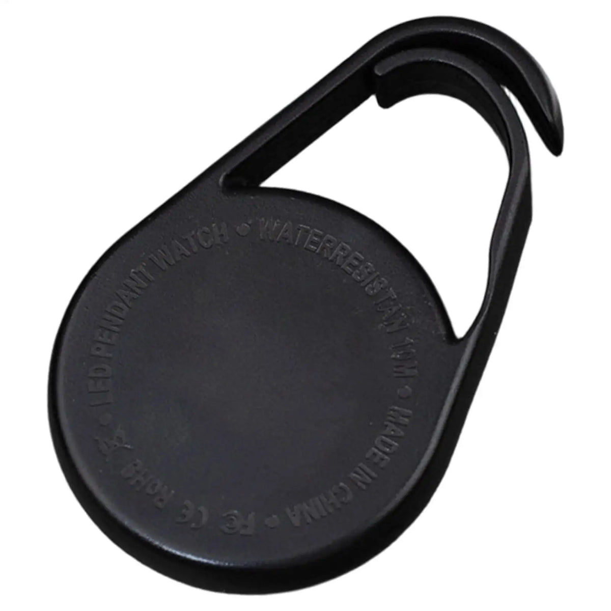 LED Digital Pocket Watch – Waterproof Night Glow Keychain Clip