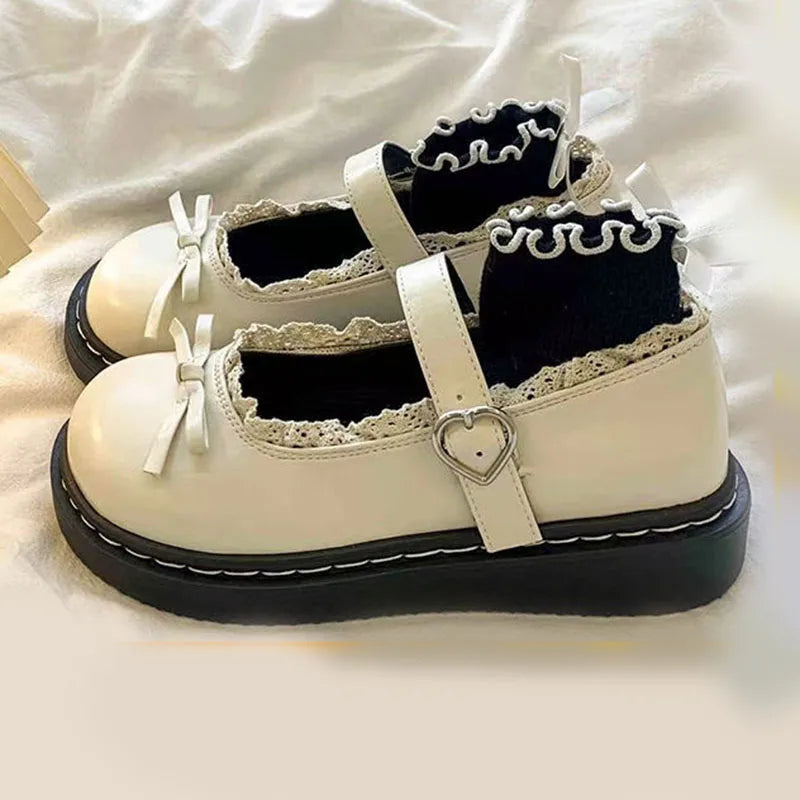 Women's Lolita Mary Jane Flats – Butterfly Bow Loafers