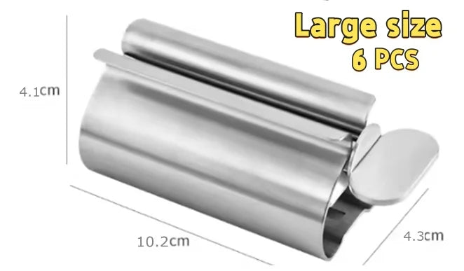 Stainless Steel Toothpaste Tube Squeezer Roller & Holder Stand