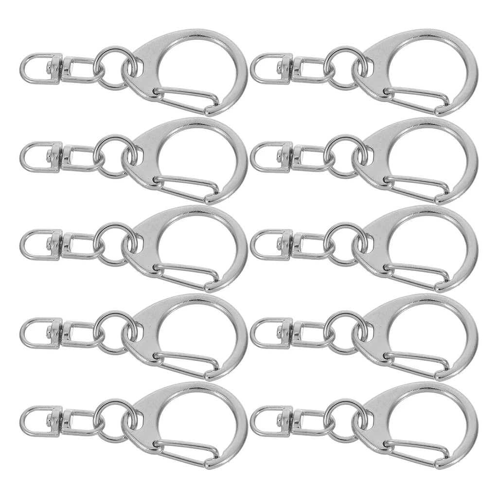 Metal Swivel Snap Hook Keychain Lanyard Clasp Zinc Alloy DIY Lobster