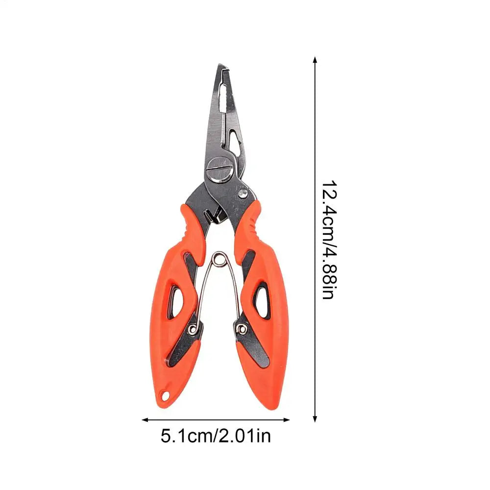 Pliers Fishing Bent Nose Angling Lure Remover Stainless Steel