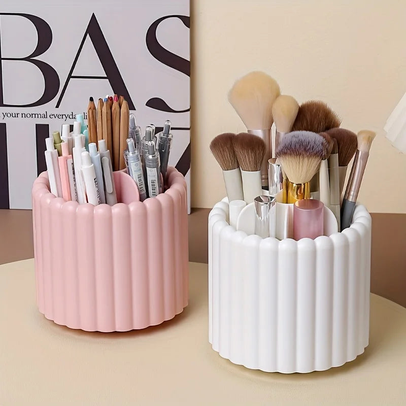 Modern Minimalist 360 Rotating Desk Organizer Pen Holder Space-saving
