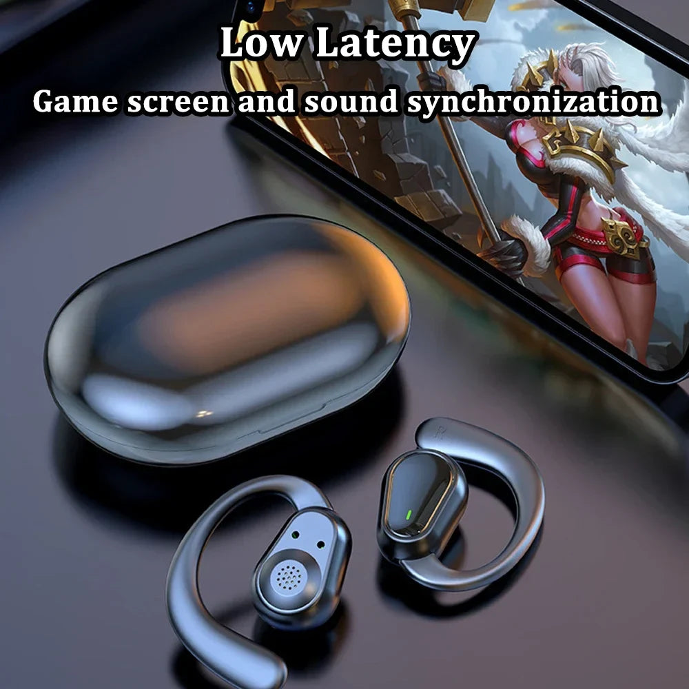 Bluetooth 5.3 Ear Hook Wireless Earbuds HiFi ANC IPX4