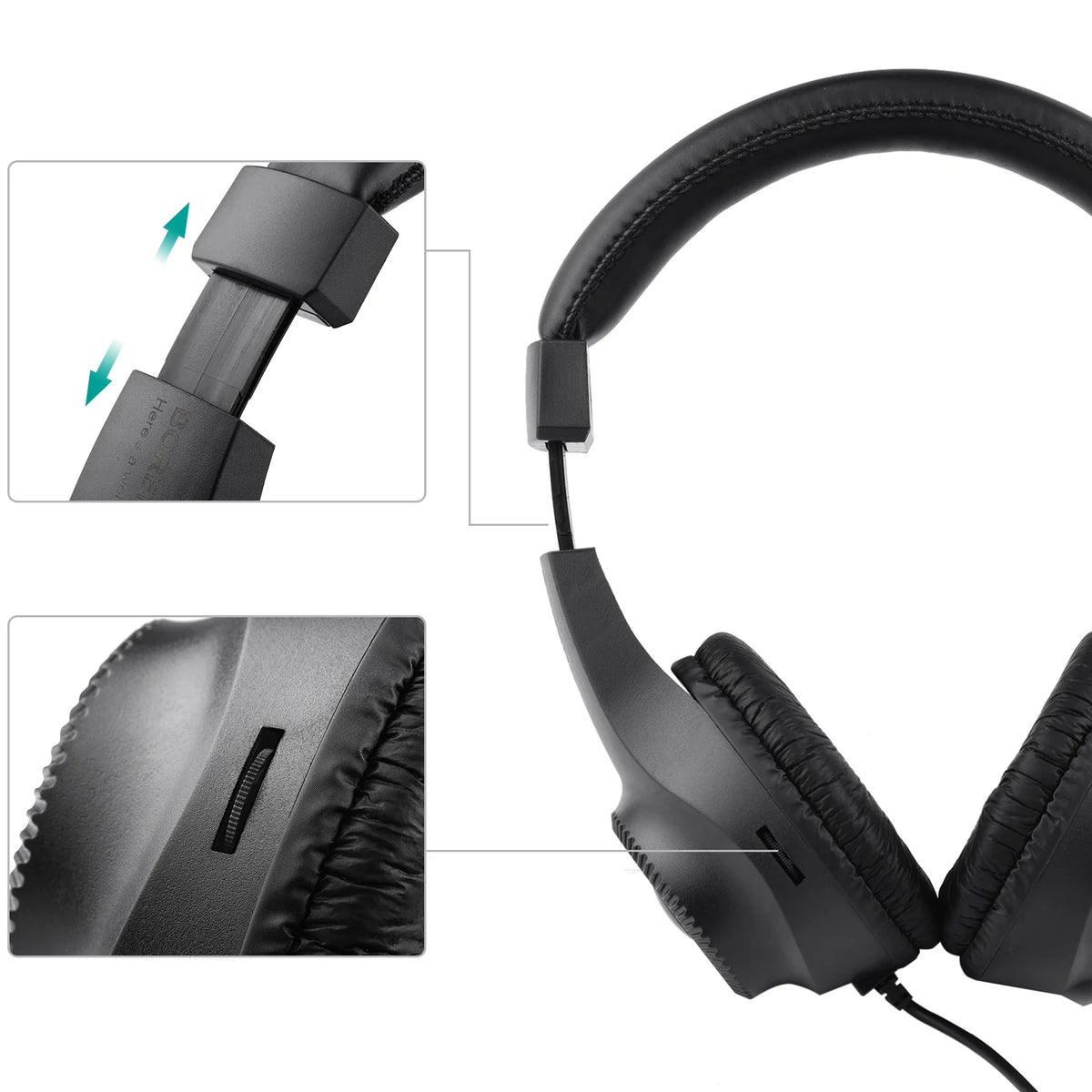 Arealer Wired Monitor Headphones | 50mm Driver & 6.5mm Jack