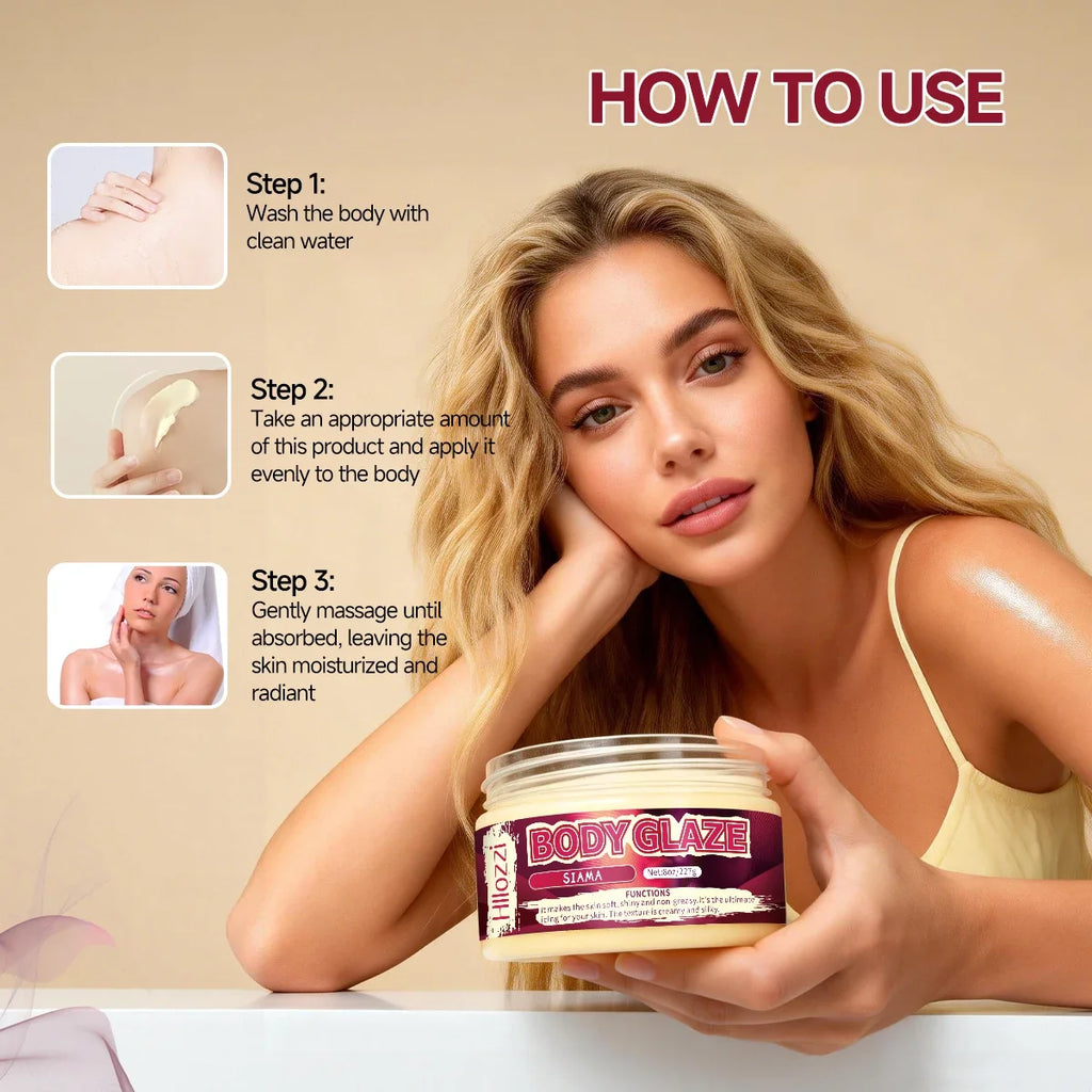 Body Glaze Moisturizing Cream – Brightening & Skin Repair 8oz