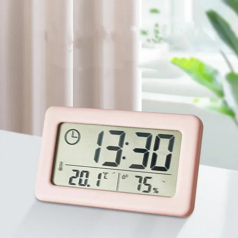 Digital LED Desk Clock Thermometer & Hygrometer | 12/24 Hour