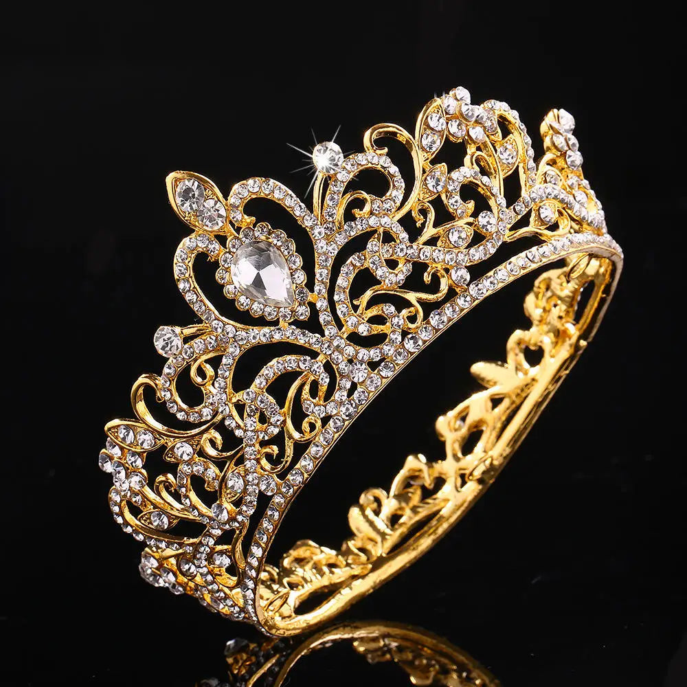 Rhinestone Crown Baking Cake Topper Headwear Decoration Children's