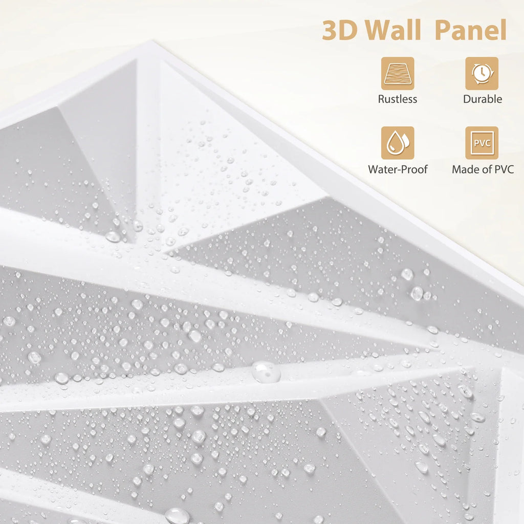 20 3D Pvc Wall Panels Indoor Decoration Living Room Hall Bedroom