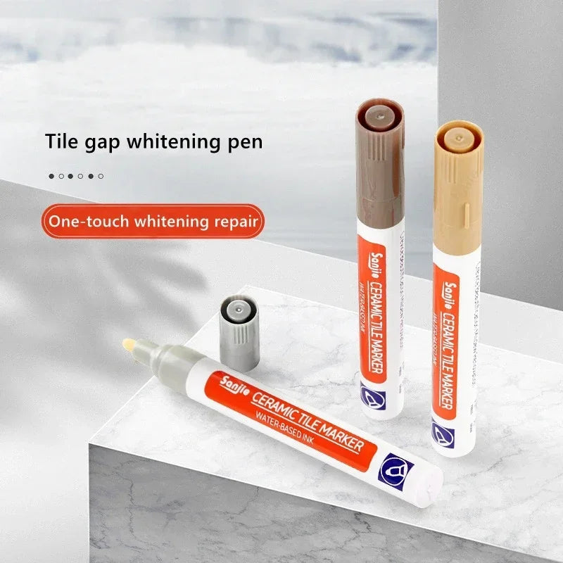 White Waterproof Grout Pen – Tile Seam Repair Marker