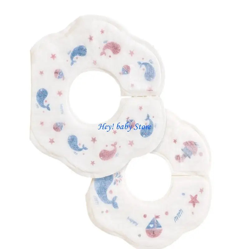 20-Pack Disposable Baby Bibs | Absorbent Cotton Drool Bibs