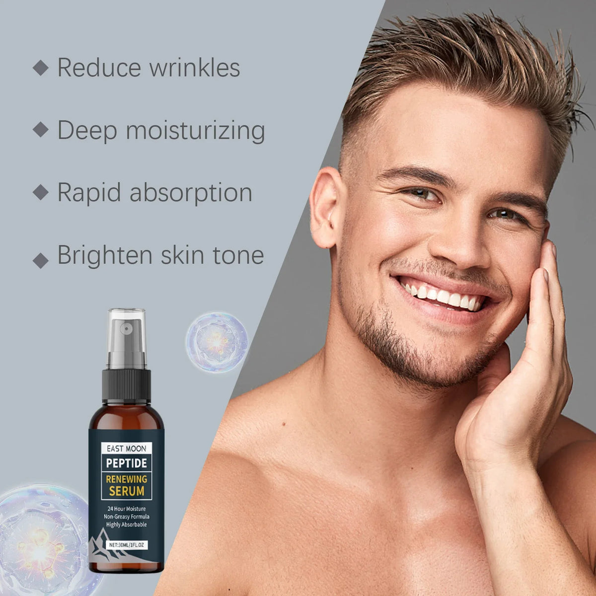 Men's Anti-Aging Face Serum Spray | Hydrating & Firming