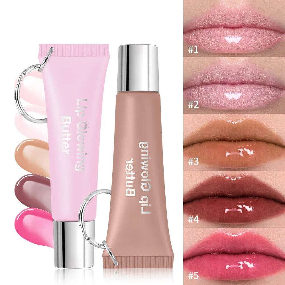 2-in-1 Lip Gloss Keychain | Glowing Butter Lip Care