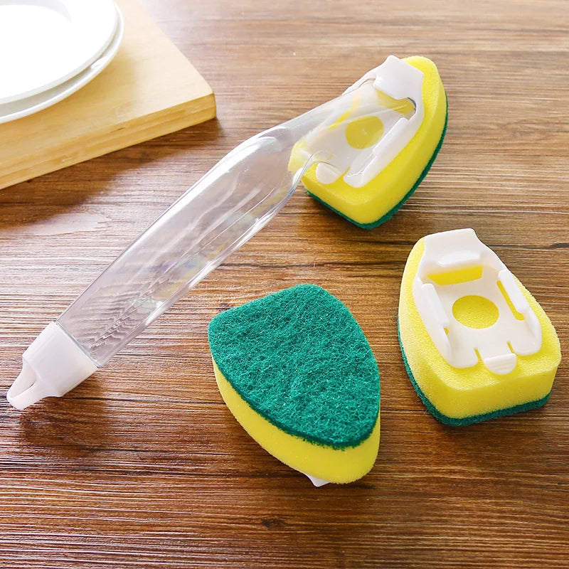 Dish Wand Soap Brush & Sponge Refills | Kitchen Scrubber Set