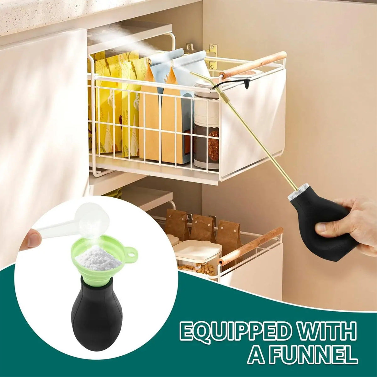Telescopic Powder Duster Sprayer for Garden & Greenhouse