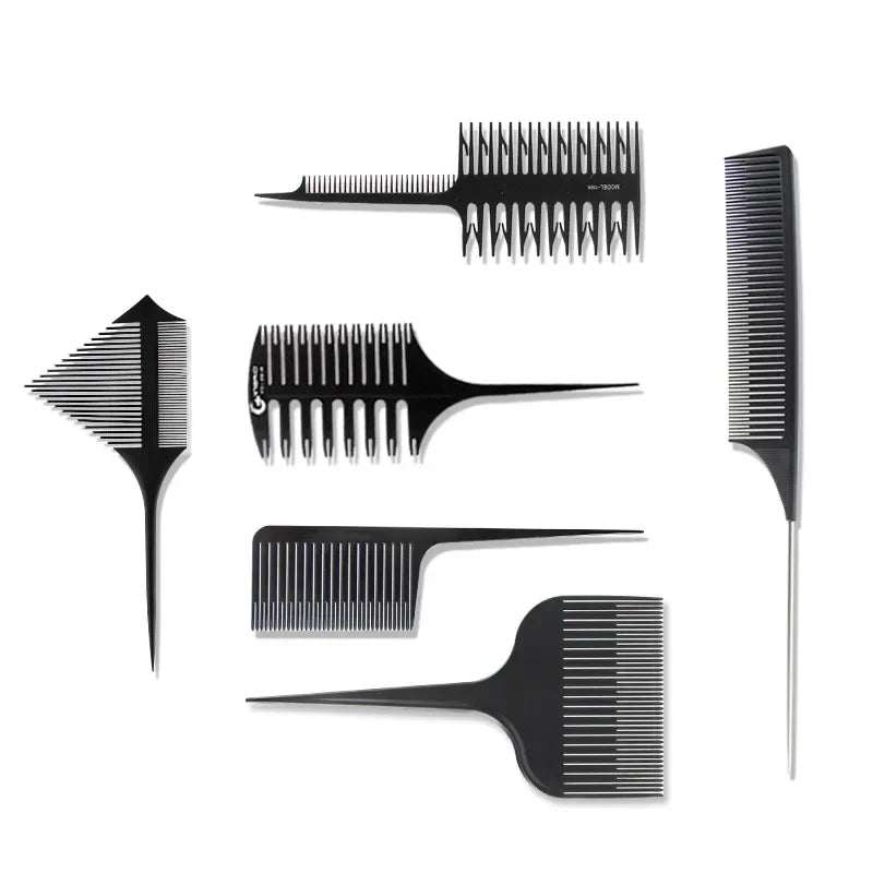4-Pc Anti-Static Highlight Comb Set | Salon Hair Coloring Tool