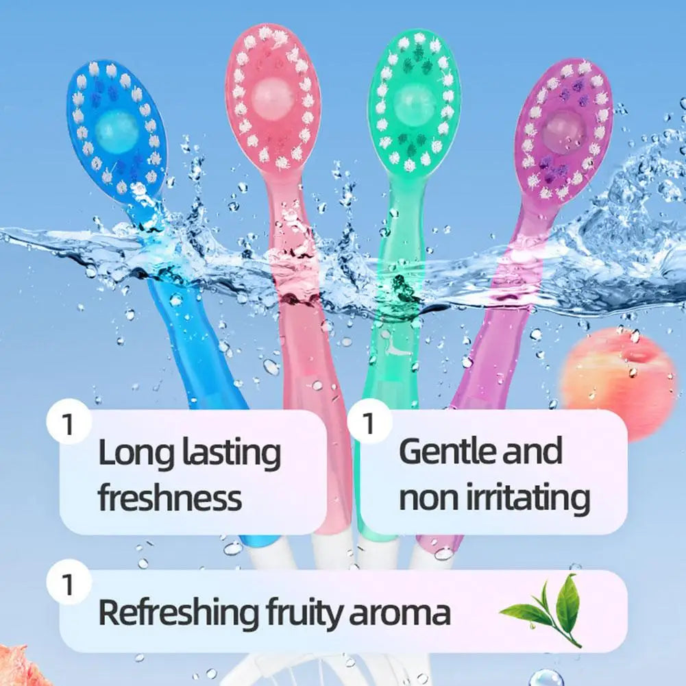 5-in-1 Disposable Travel Toothbrush with Toothpaste & Floss