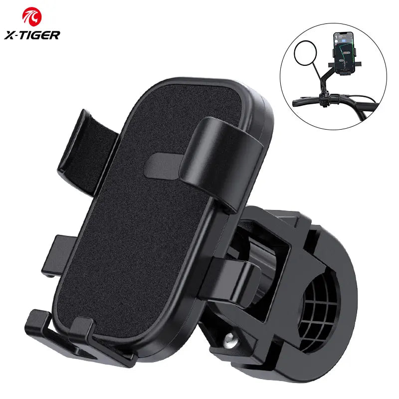 360° Rotatable Anti-Slip Bike Phone Mount – 4.7–7.2" Phones
