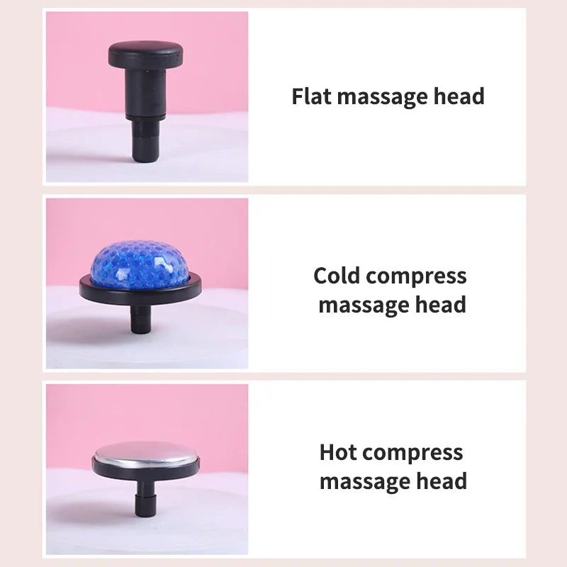 Percussion Massage Gun Cold & Hot Compress | 6 Heads 6 Speeds