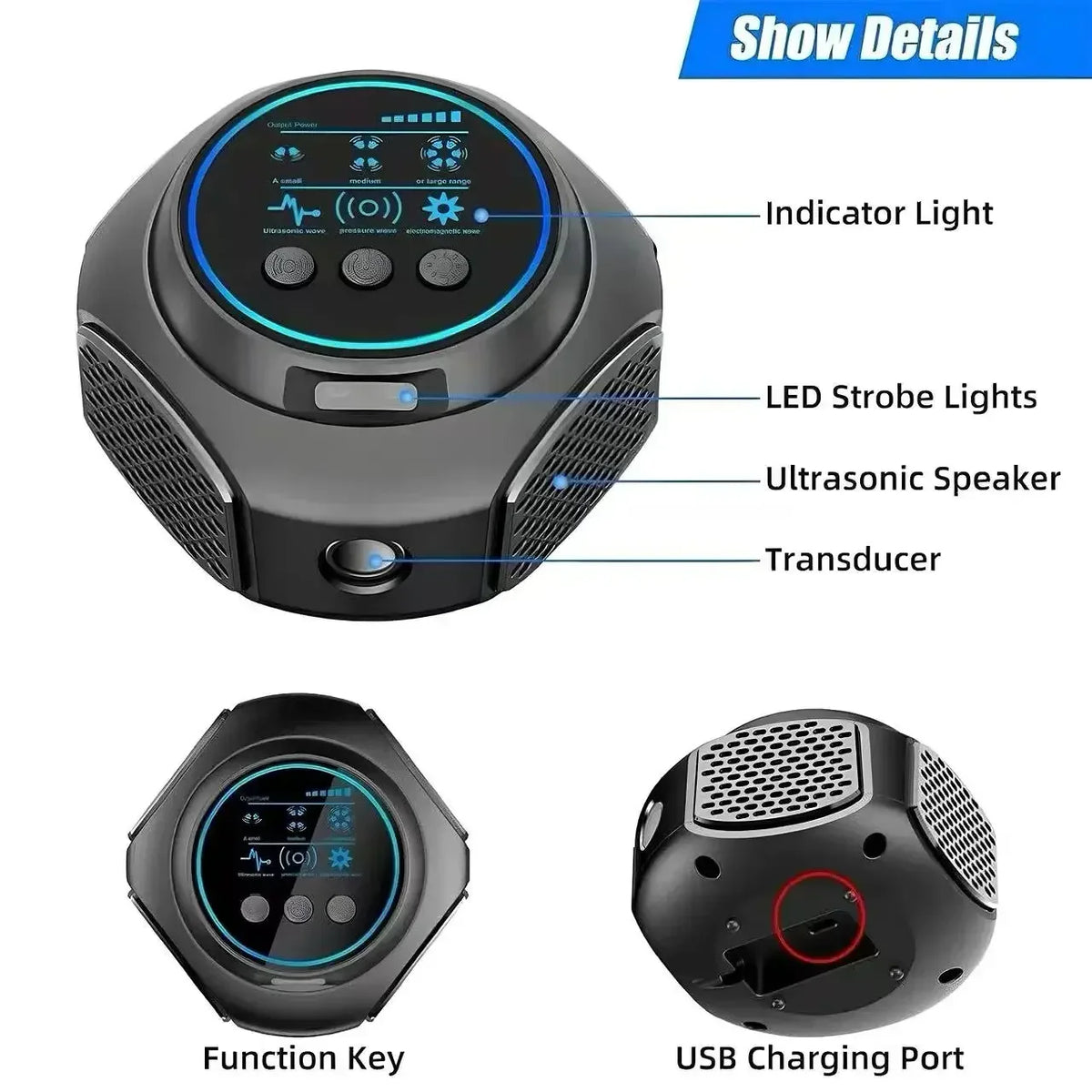3-in-1 Ultrasonic Pest Repeller | Indoor Rodent & Bug Control